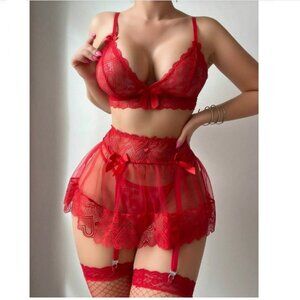 🔥 5-Piece Sexy Lace Lingerie Set – Sexy, Sophisticated & Sultry!